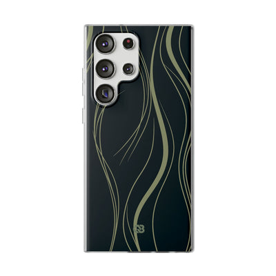 Green Lite Phone Case for Samsung - Obsidian Sage Flow