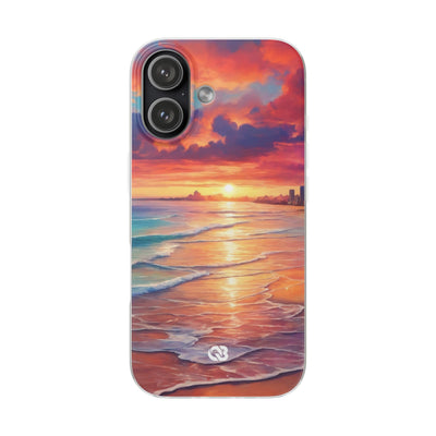 Crimson Shore Horizon · Soft Handyhülle für iPhone