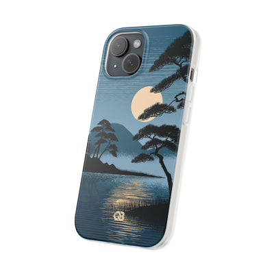 Blue Lite Phone Case for iPhone - Midnight Kyoto Pine
