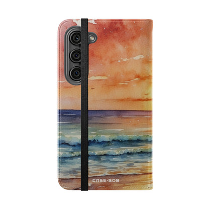 Golden Palm Sunset - Samsung S23 Case - Wallet