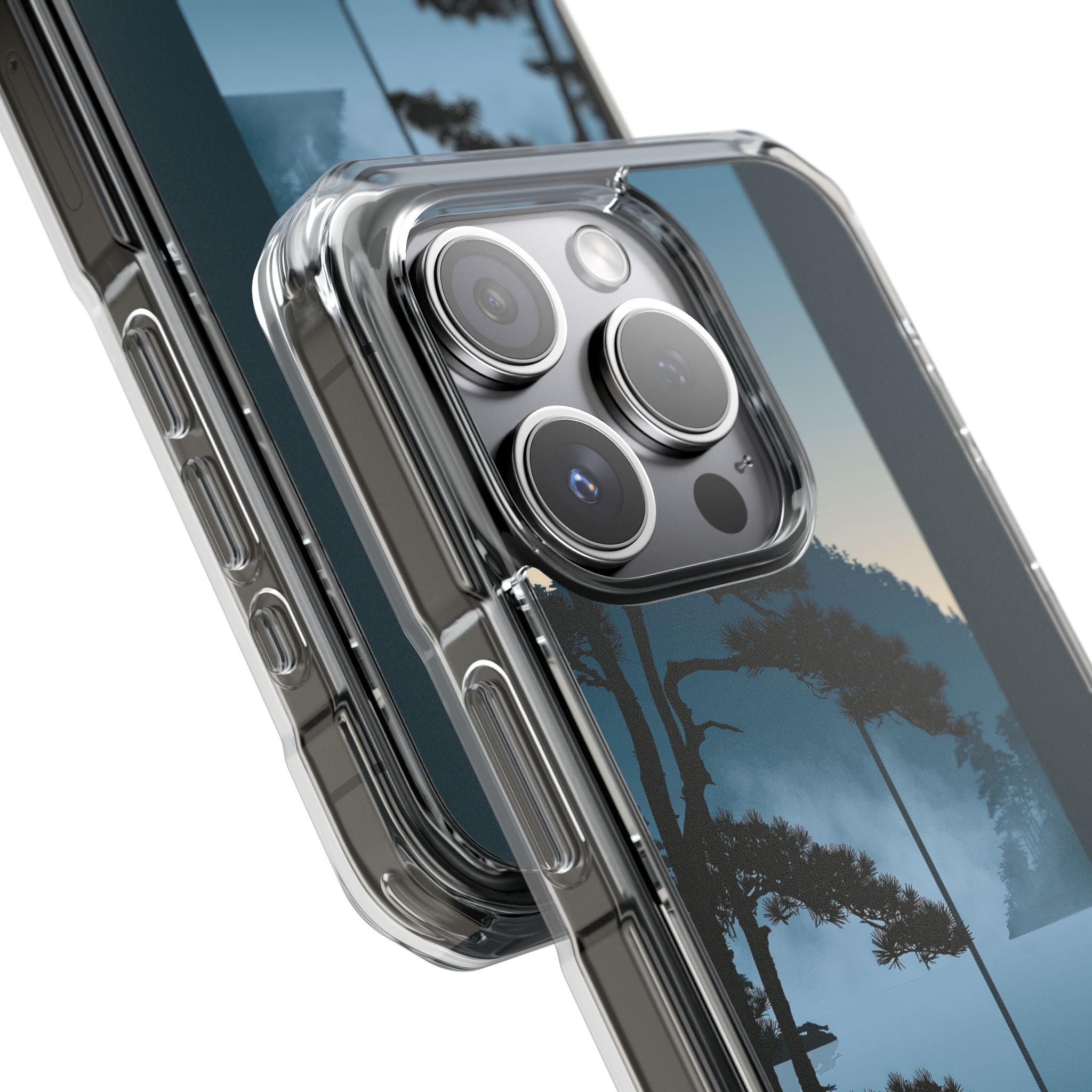 Blue Impact MagSafe Phone Case for iPhone - Kyoto Mist Pine