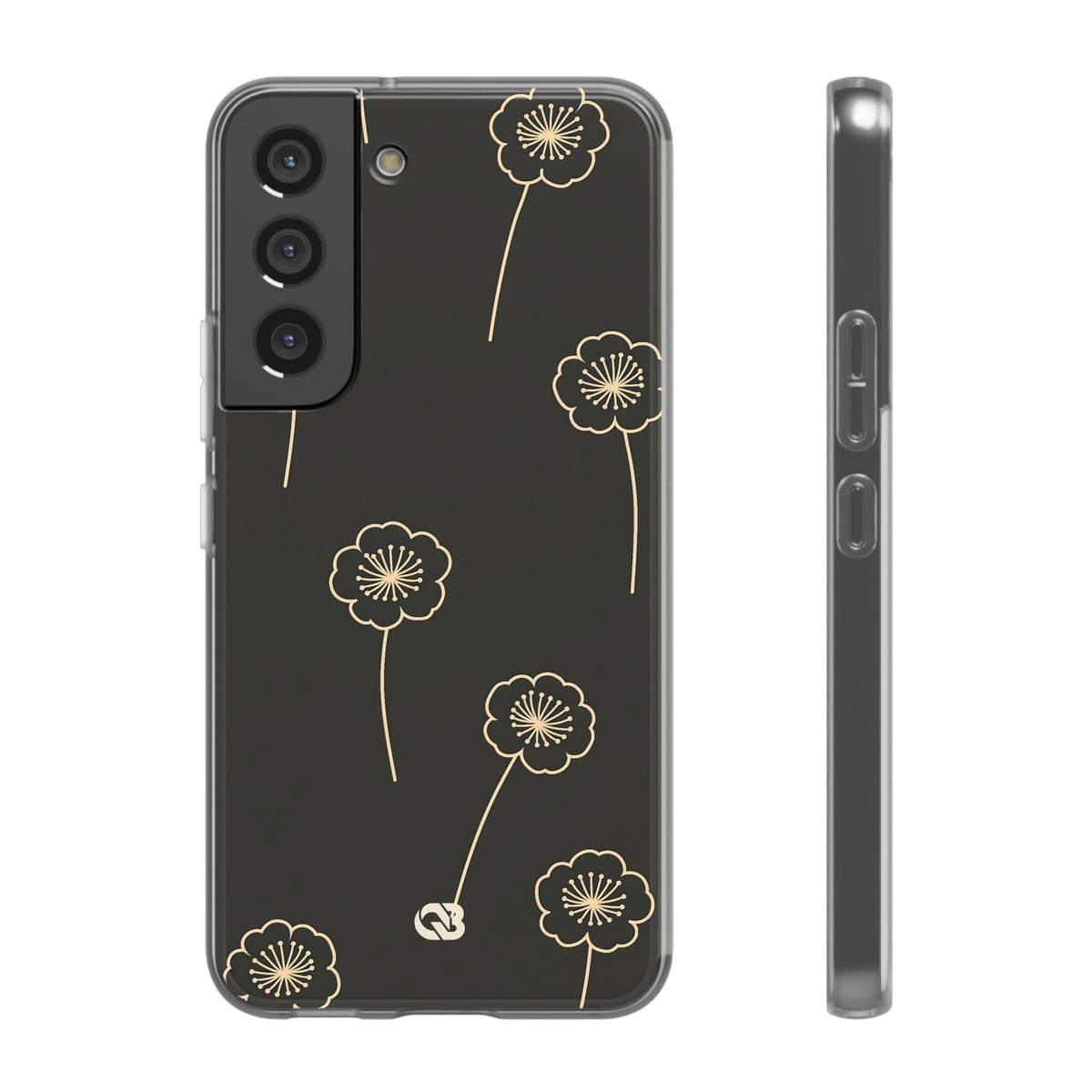 Nocturne Bloom Contours · Lite Phone Case for Samsung · Black