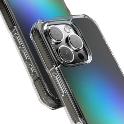 Black Impact MagSafe Phone Case for iPhone - Electric Prism Grain