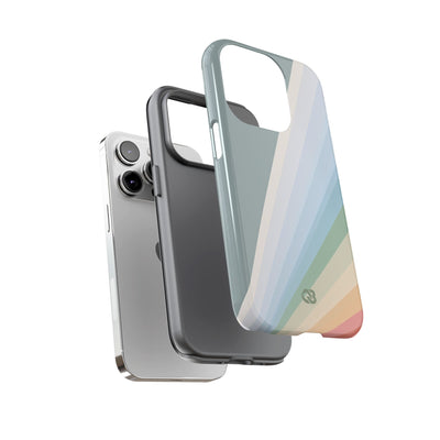 Green Tough Phone Case for iPhone - Sage Prism Beam
