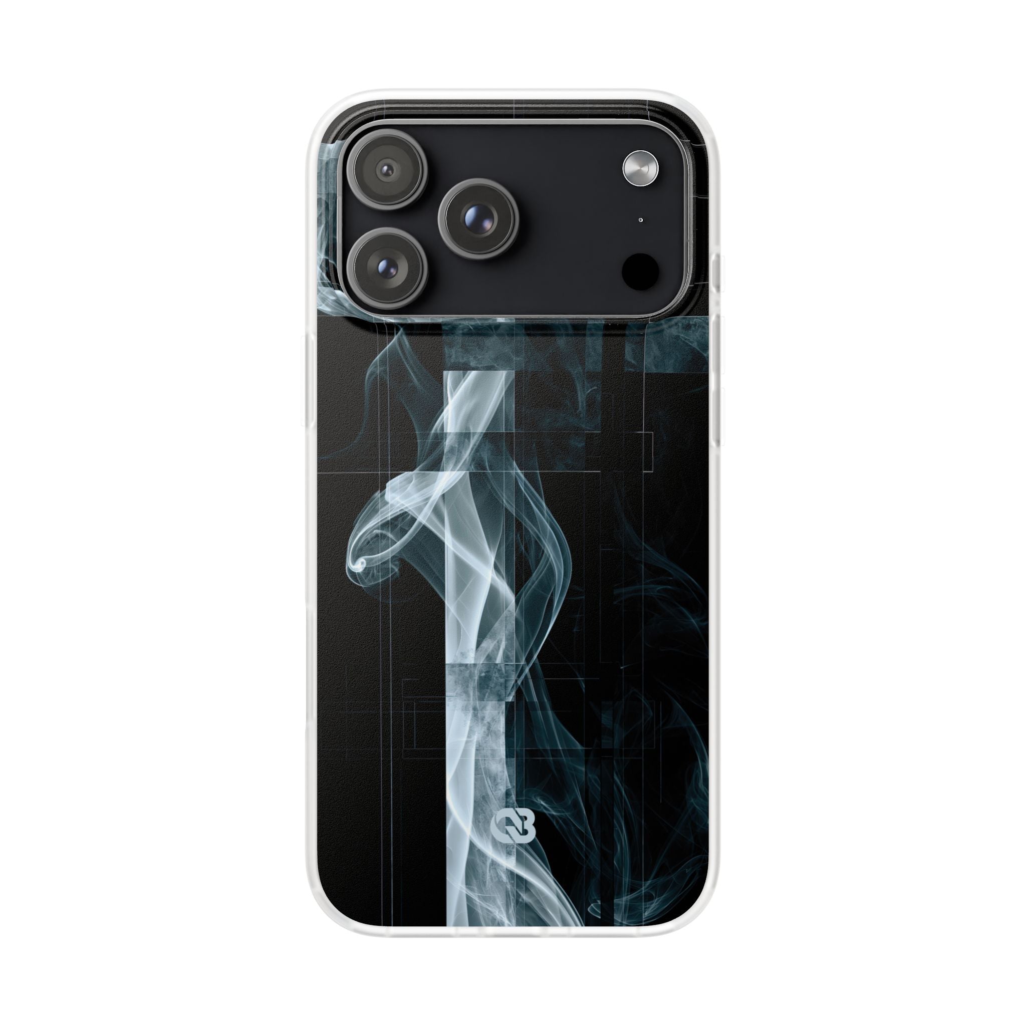 Black Lite Phone Case for iPhone - Arctic Vapor Grid