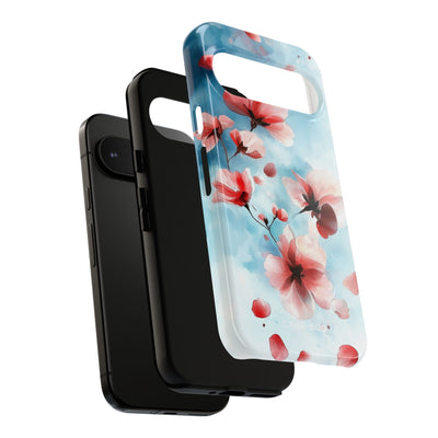 Pink Blossom Drift Google Pixel 9 Pro Cover - Tough