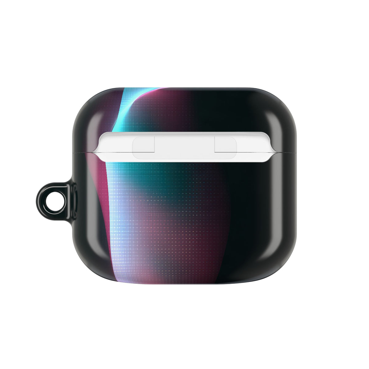Neon Pixel Flow · Hard Case for AirPods & AirPods Pro · Black