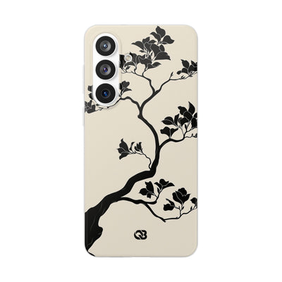 Beige Lite Phone Case for Samsung - Obsidian Bonsai Silhouette