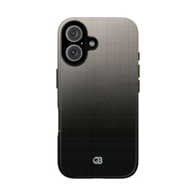 Grey Tough Phone Case for iPhone - Faded Sand Mesh