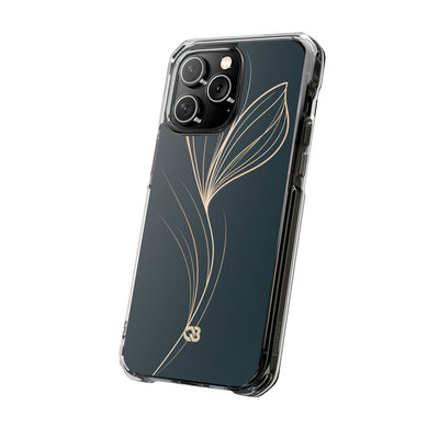 Teal Impact MagSafe Phone Case for iPhone - Sandstone Silk Flora