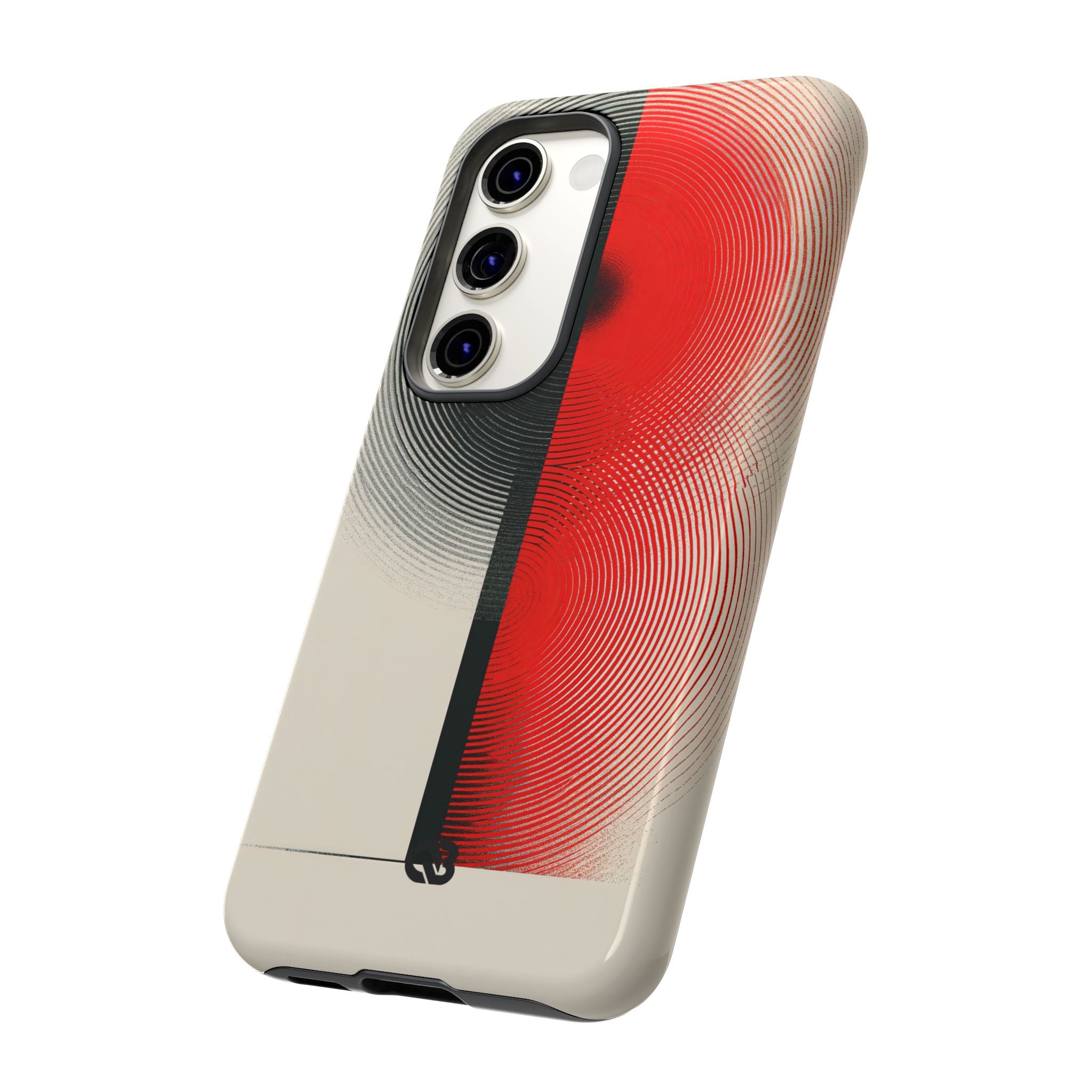 Red Tough Phone Case for Samsung - Split Signal Red