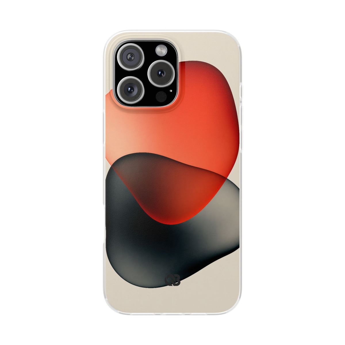 Translucent Crimson Form · Lite Phone Case for iPhone ·  Red