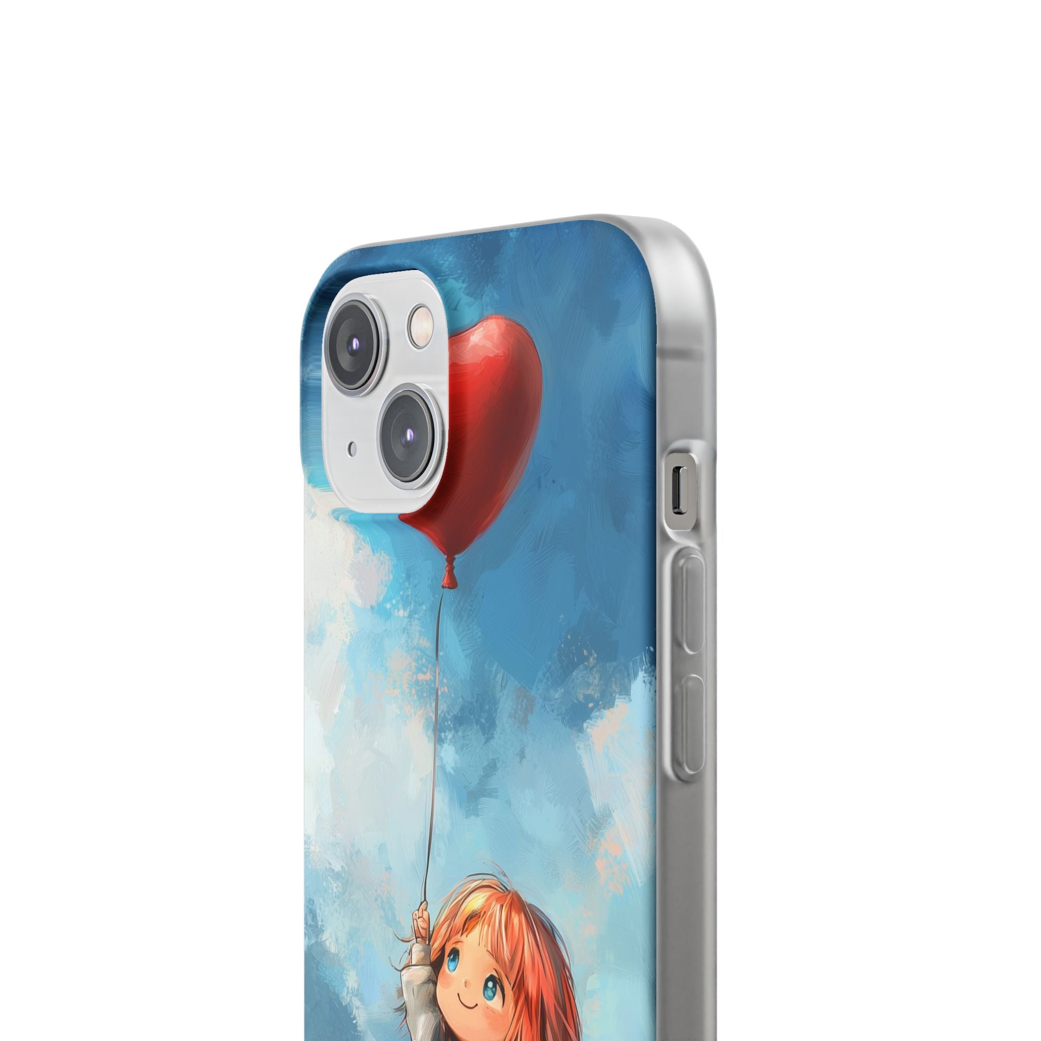 Heart Balloon Whimsy iPhone 14 Case - Soft