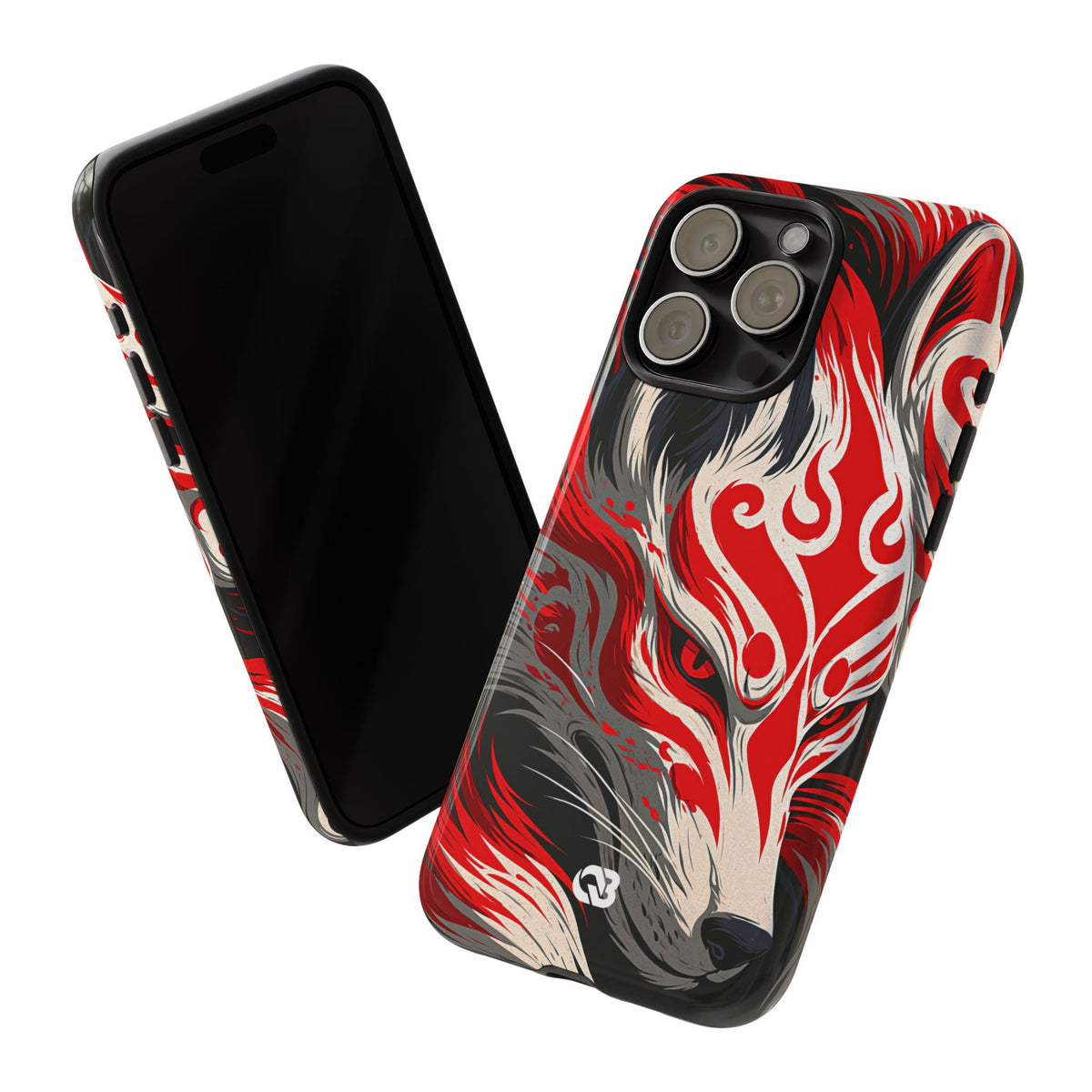 Crimson Kitsune Spirit · Tough Phone Case for iPhone · Red