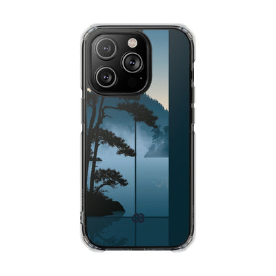 Blue Impact MagSafe Phone Case for iPhone - Kyoto Mist Pine