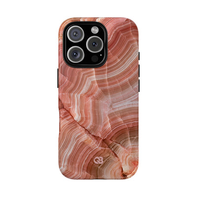 Blushing Rose Strata · Tough Phone Case for iPhone · Pink