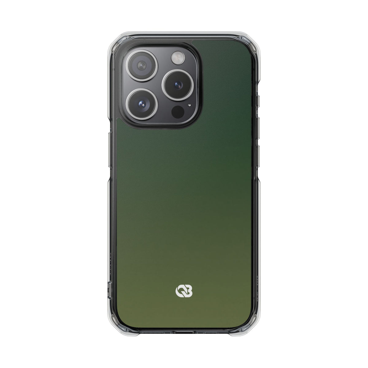 Evergreen Gradient · Clear Impact Magnetic Phone Case for iPhone ·  Green