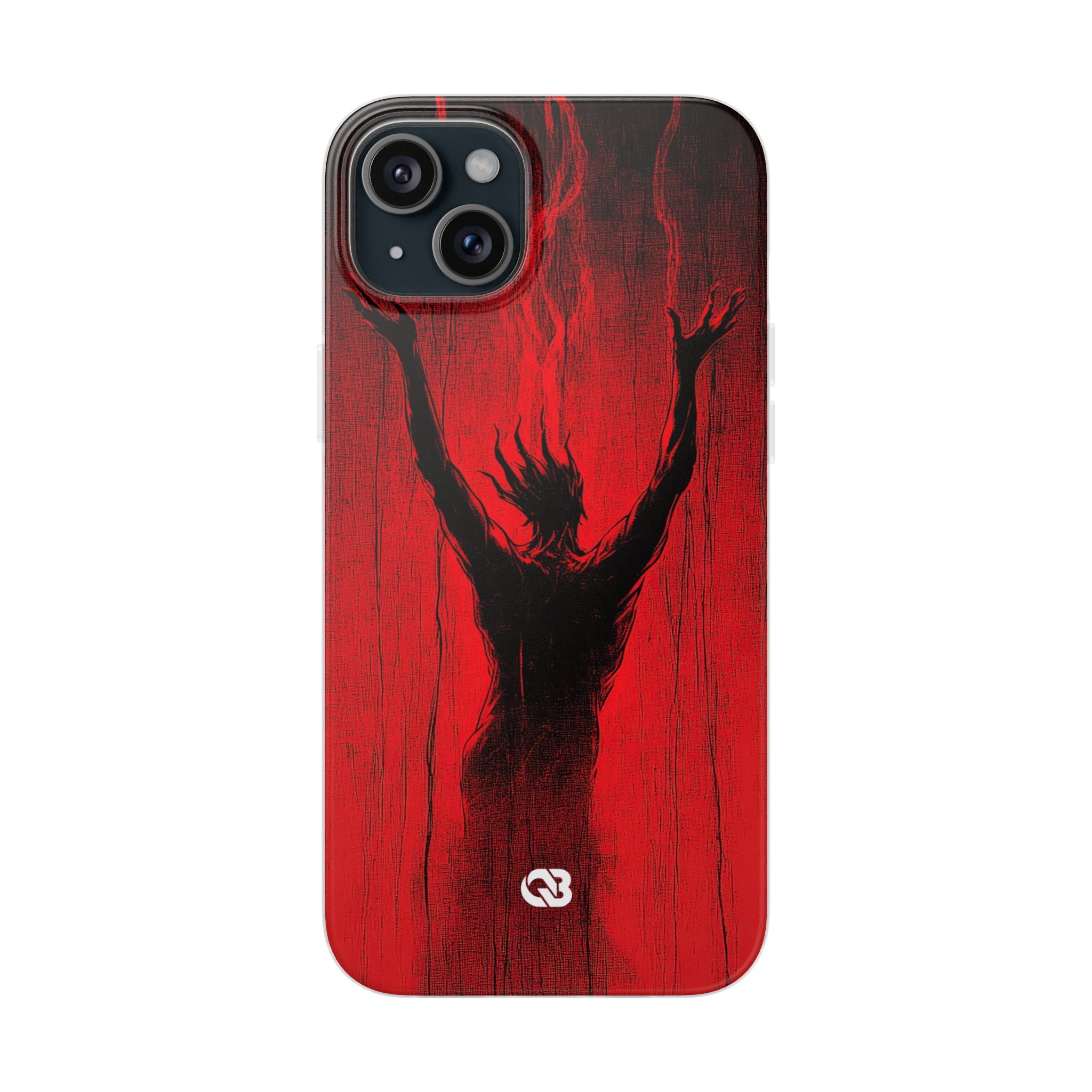 Crimson Shadow Ascent · Soft Custodia per iPhone