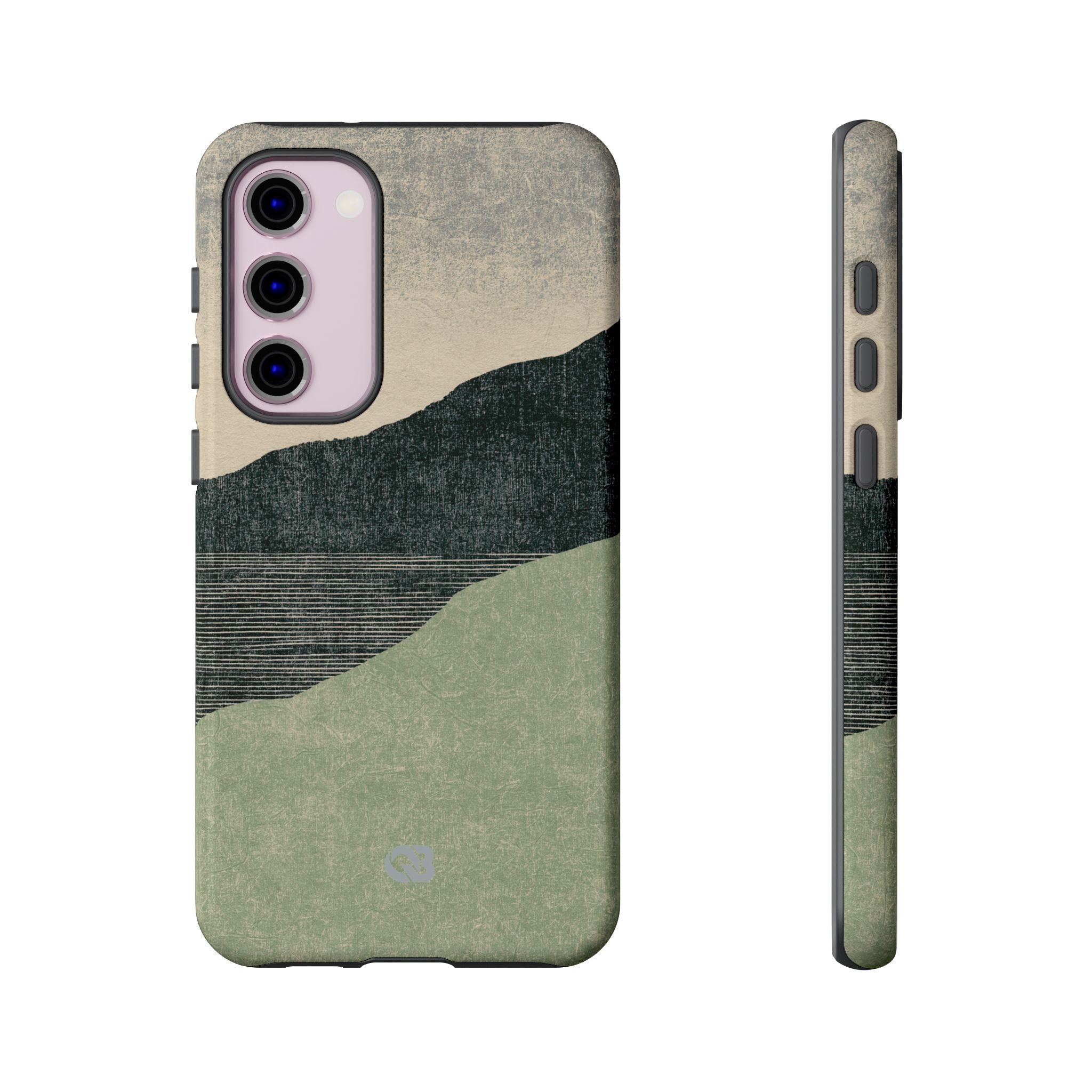 Green Tough Phone Case for Samsung - Moss Ridge Grain