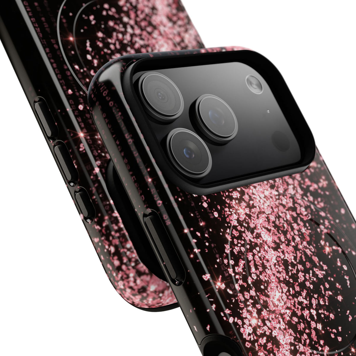 Rose Digital Cascade · Tough 2.0 Magnetic Phone Case for iPhone · Pink