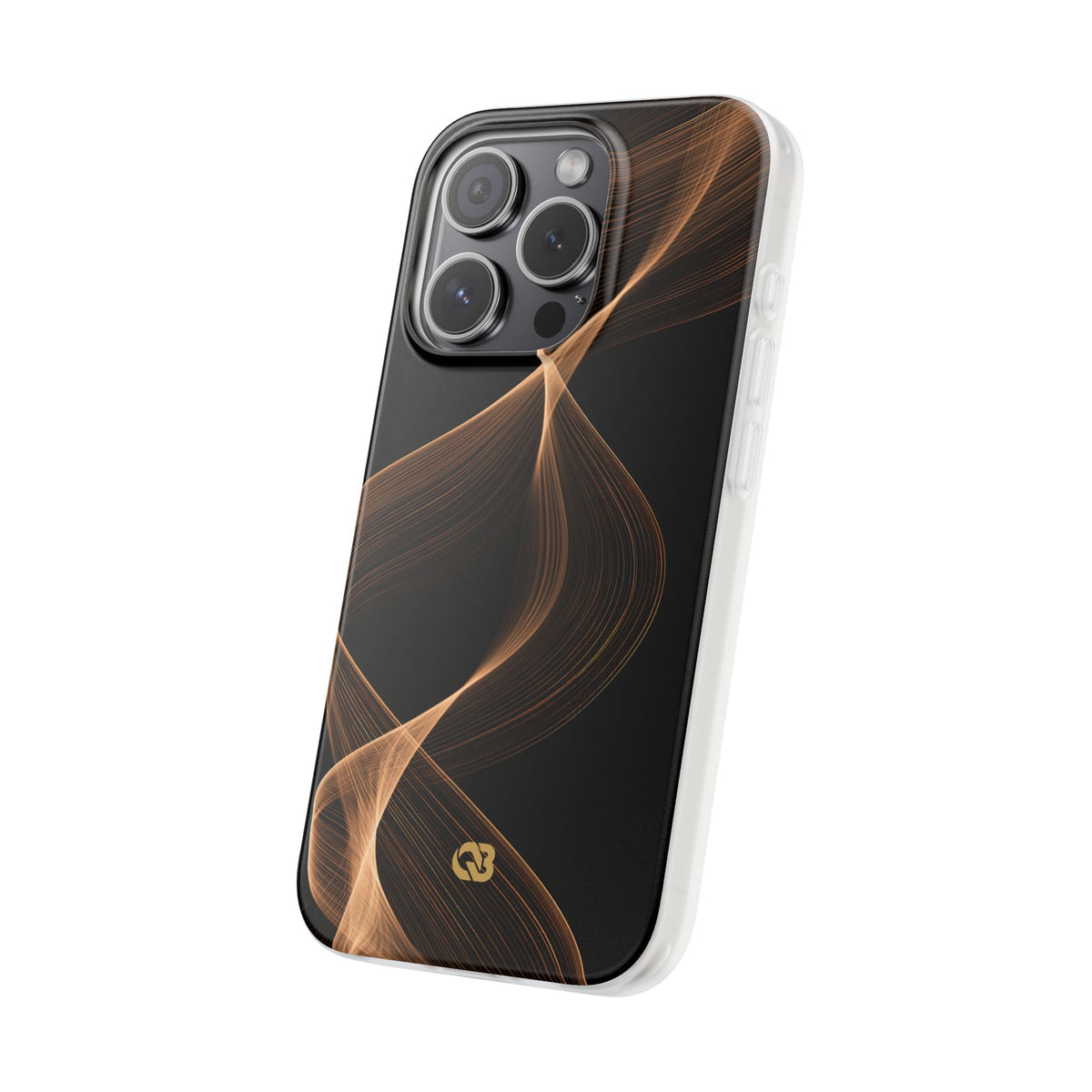 Amber Contour Flow · Lite Phone Case for iPhone ·  Black