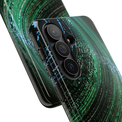 Orbital Data Stream · Tough Phone Case for Samsung · Green
