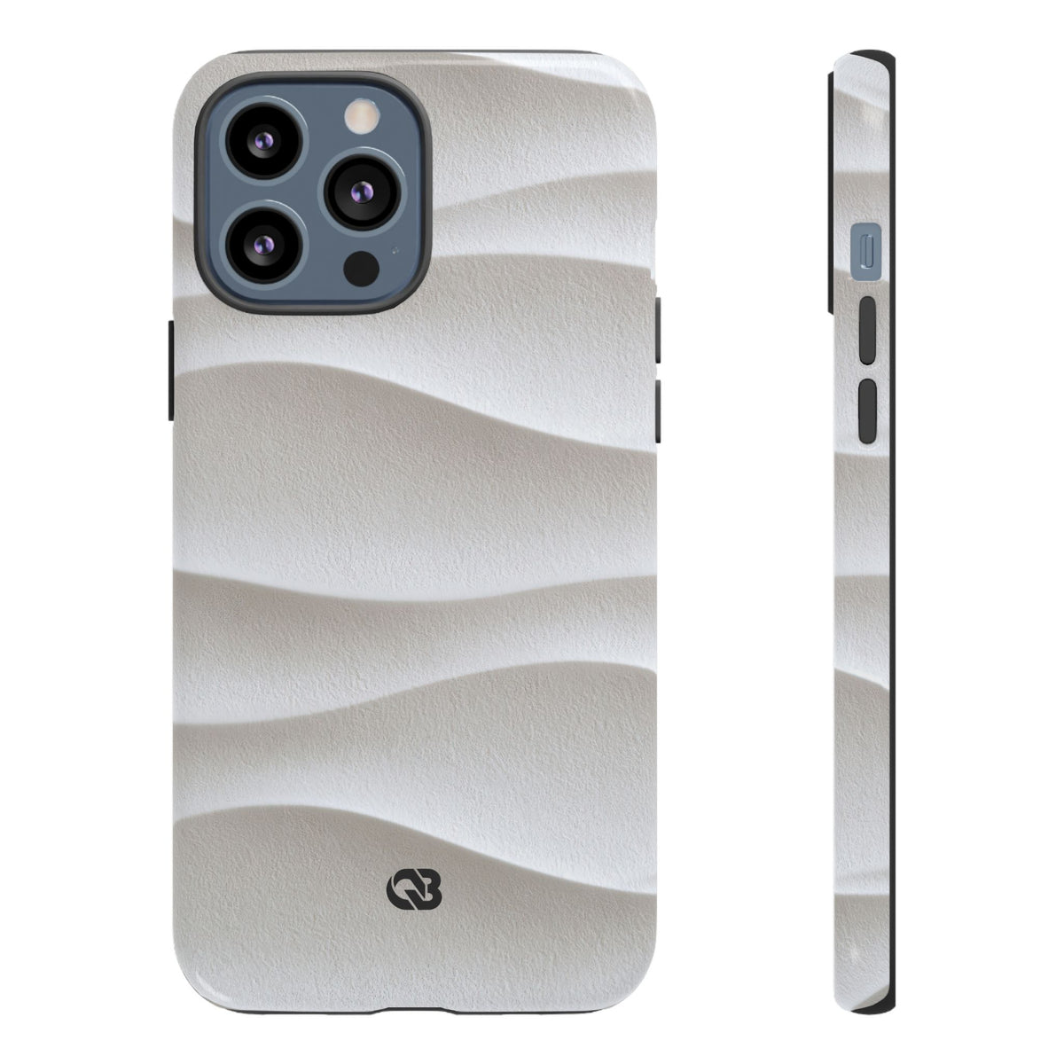 Sculpted Dune Relief · Tough Phone Case for iPhone · White