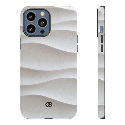 Sculpted Dune Relief · Tough Phone Case for iPhone · White