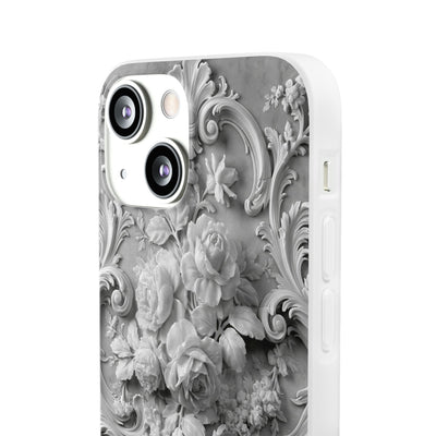 Rococo Marble Rose · Lite Phone Case for iPhone ·  White