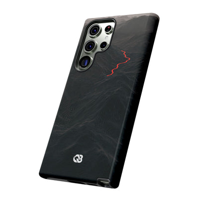 Crimson Ridge Pass · Tough Phone Case for Samsung · Black