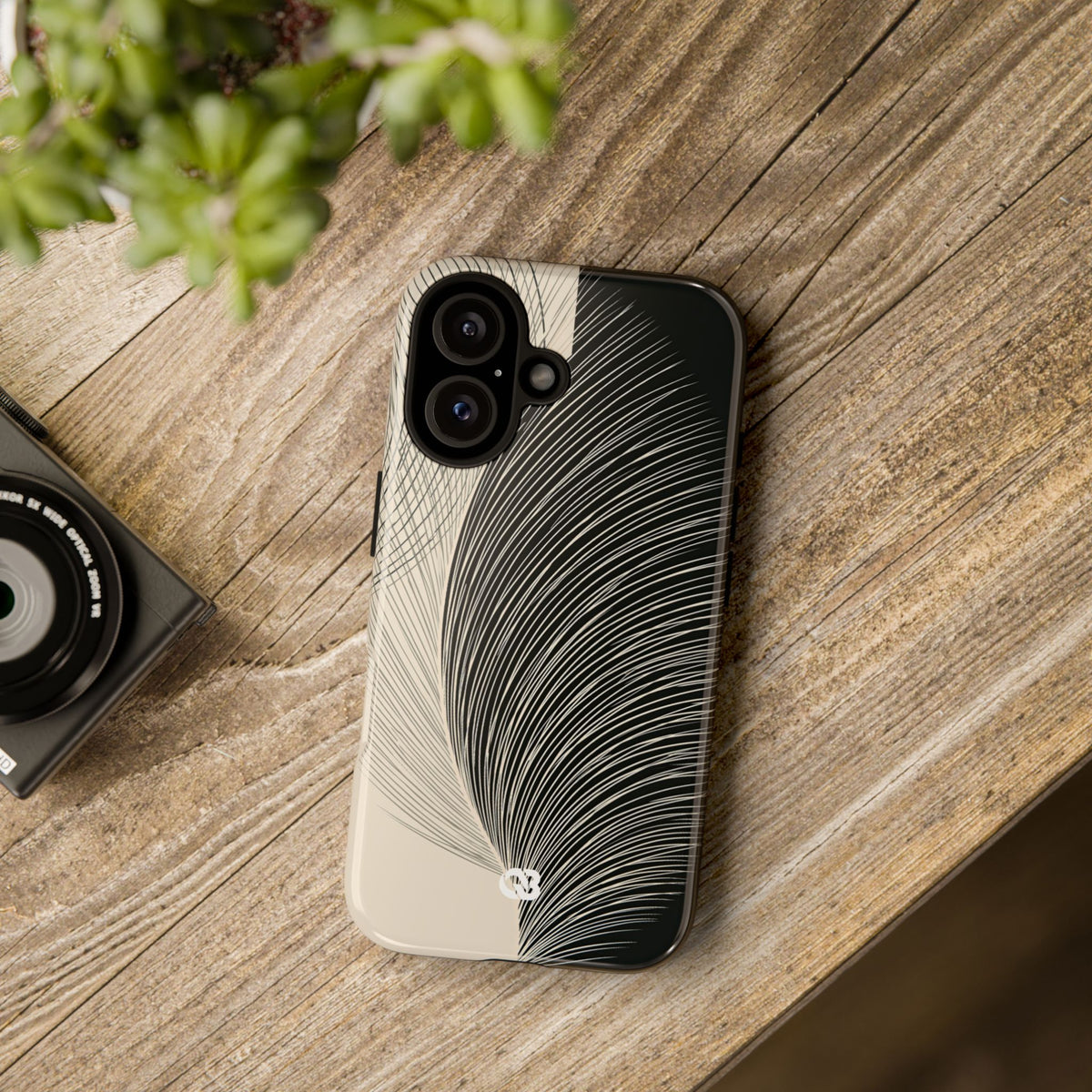 Minimal Frond Study · Tough Phone Case for iPhone · Black