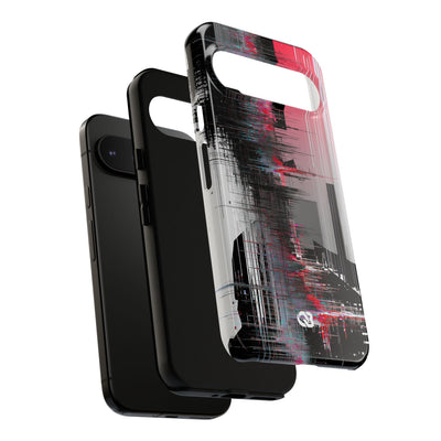 Black Tough Phone Case for Google Pixel - Crimson Data Leak