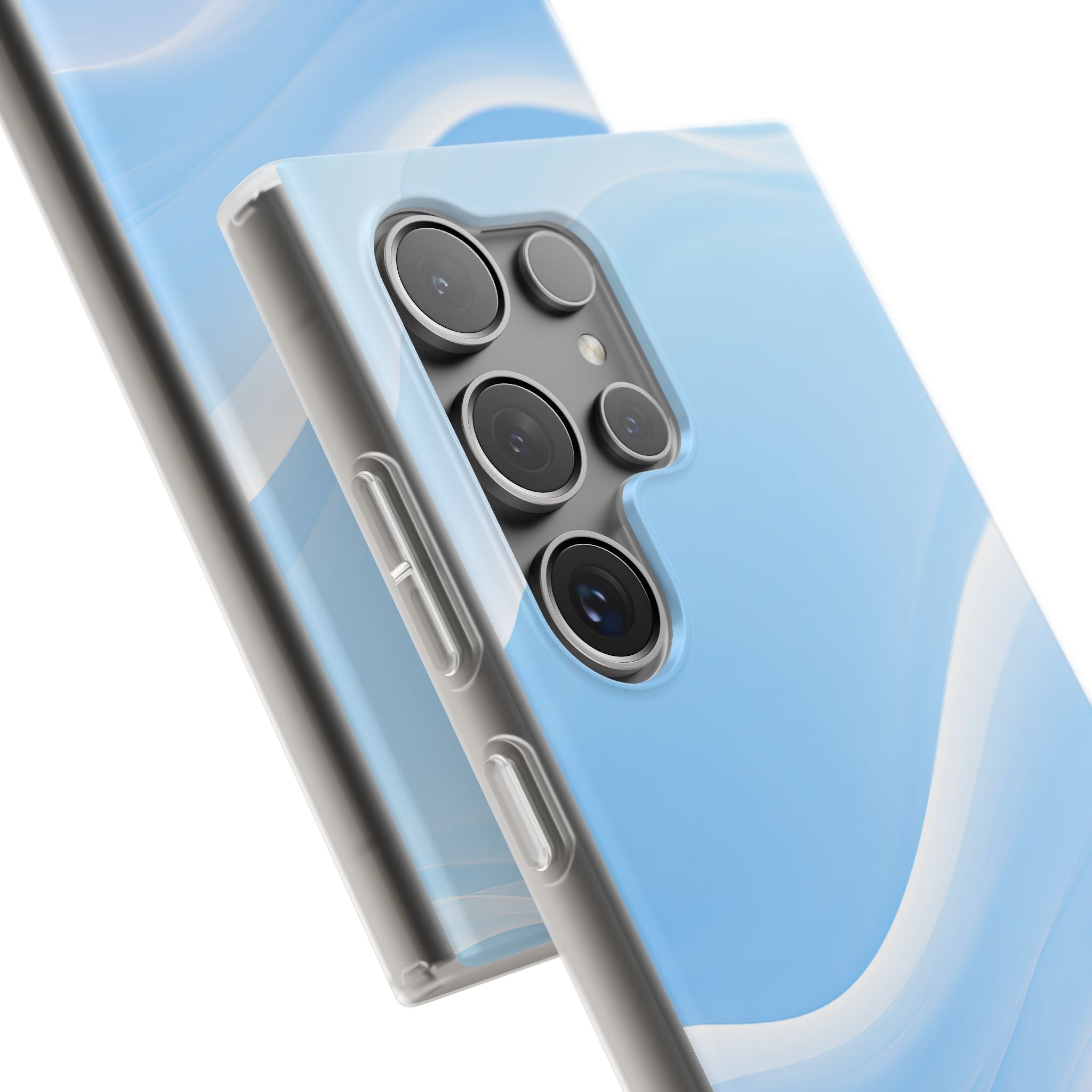 Blue Lite Phone Case for Samsung - Glacial Blue Silk