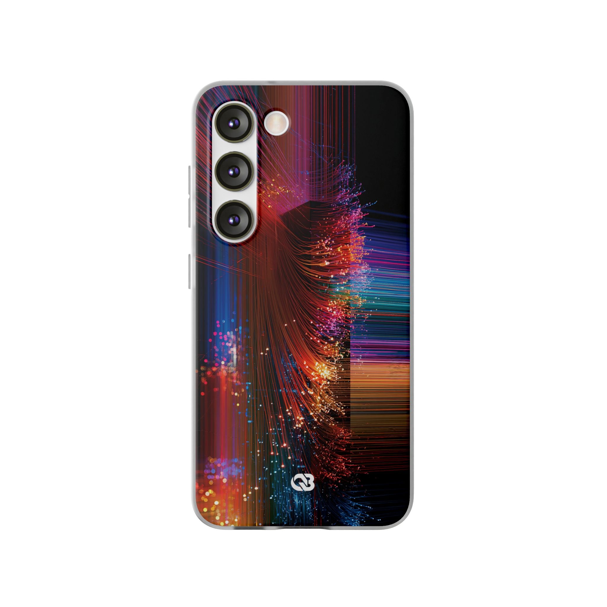 Black Lite Phone Case for Samsung - Cyber Optic Streak
