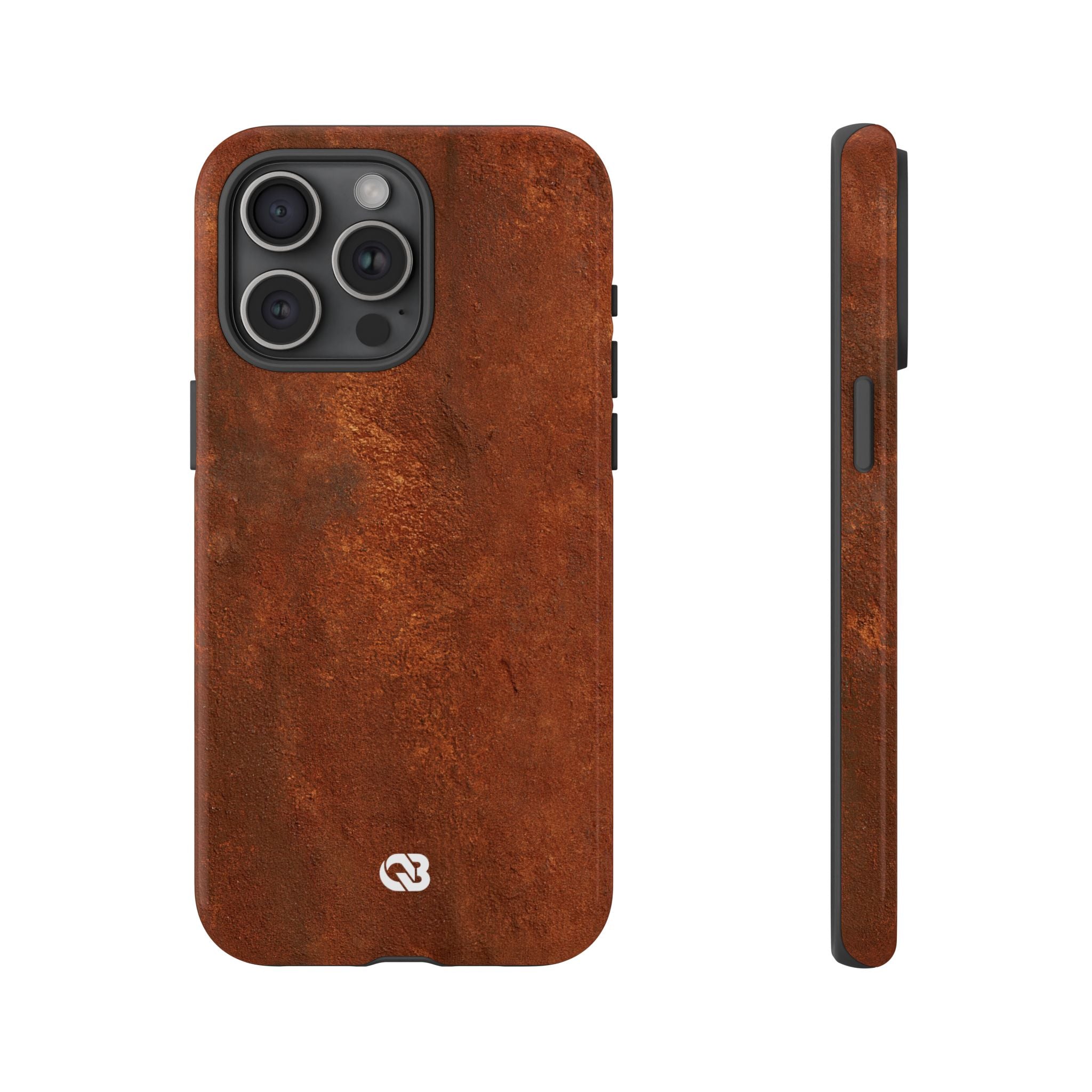 Orange Tough Phone Case for iPhone - Oxidized Iron Crust