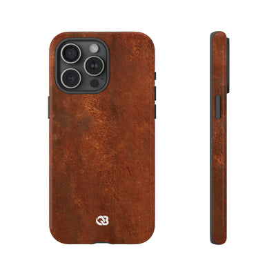 Orange Tough Phone Case for iPhone - Oxidized Iron Crust