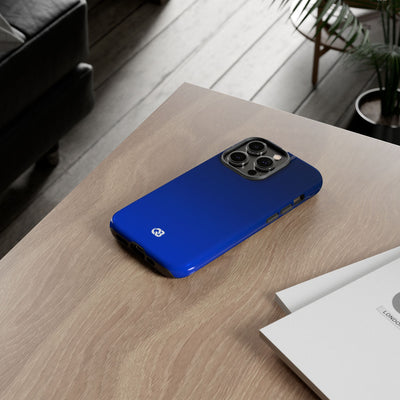 Blue Tough Phone Case for iPhone - Cobalt Depth Shift