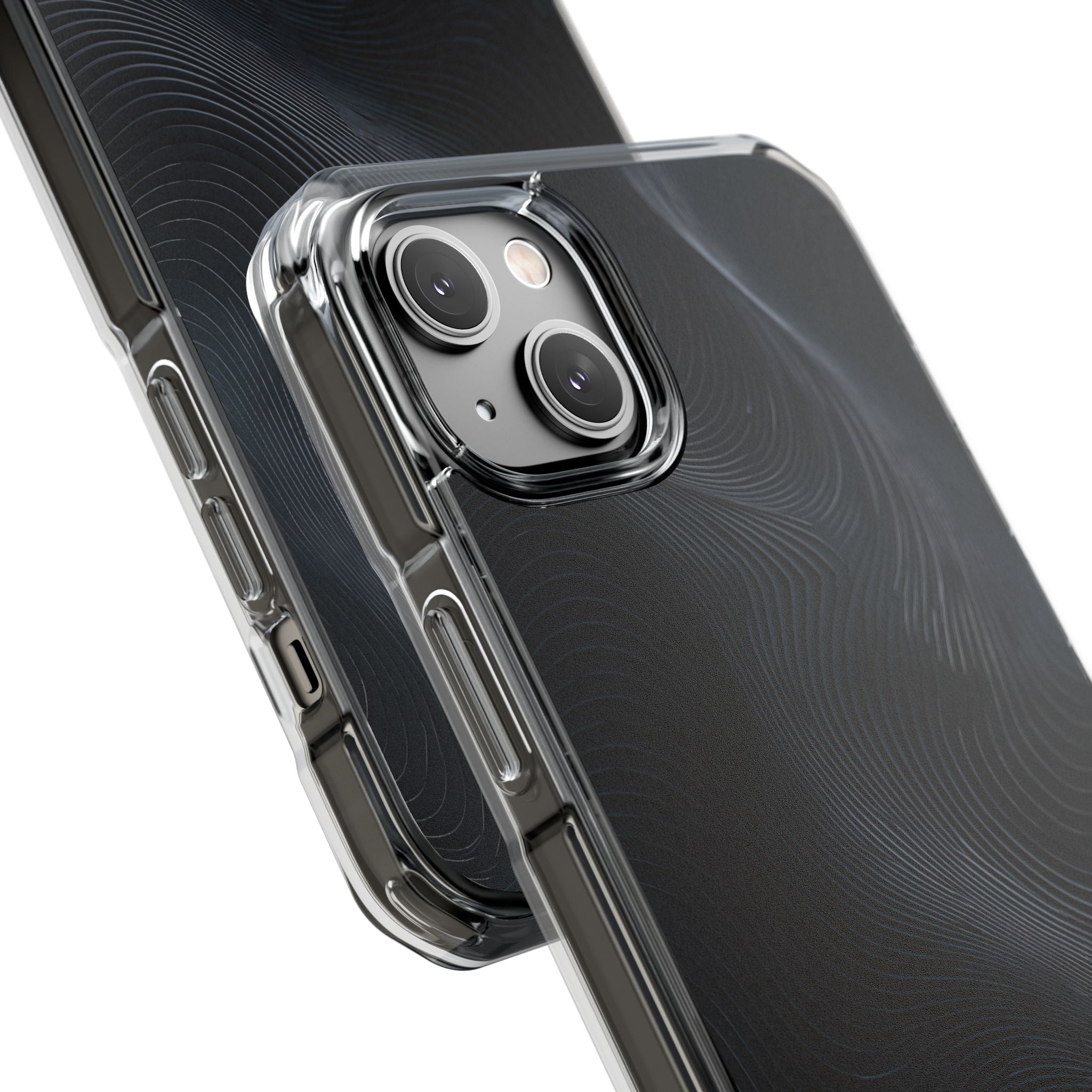 Black Impact MagSafe Phone Case for iPhone - Obsidian Ridge Flux
