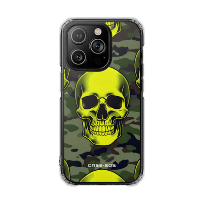 Neon Schädel Camo iPhone 14 Pro Case - Impact