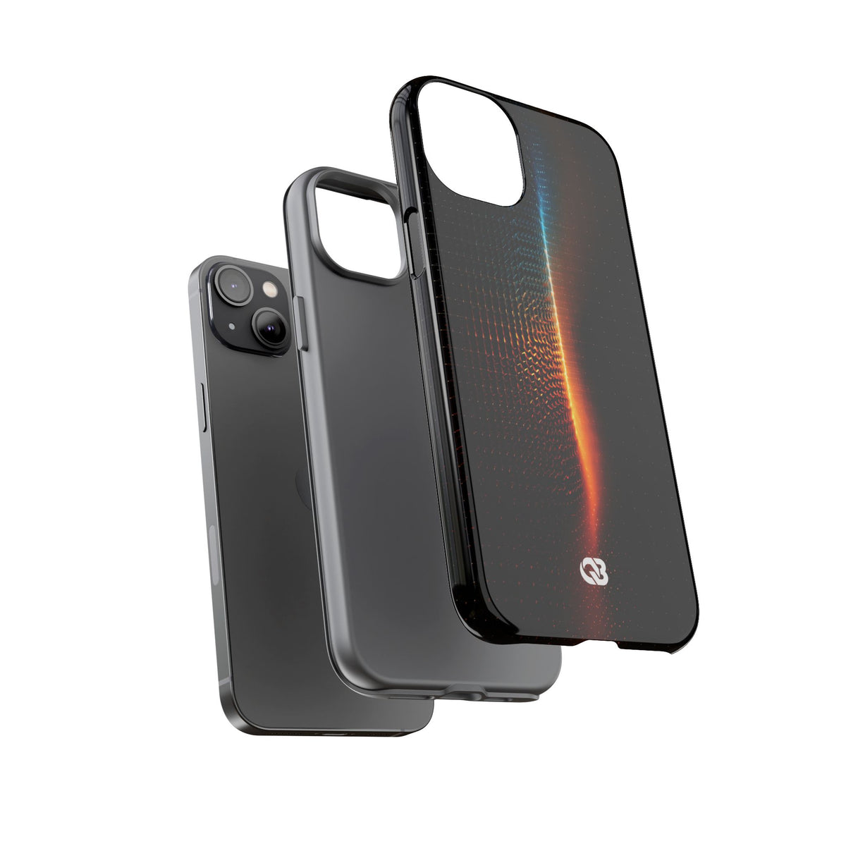 Luminous Refraction Grid · Tough Phone Case for iPhone · Black