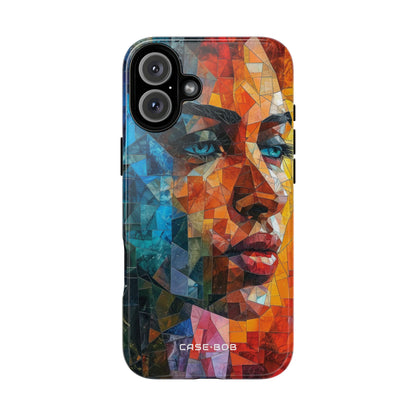 Mosaic Gaze iPhone 16 Plus Case - Tough