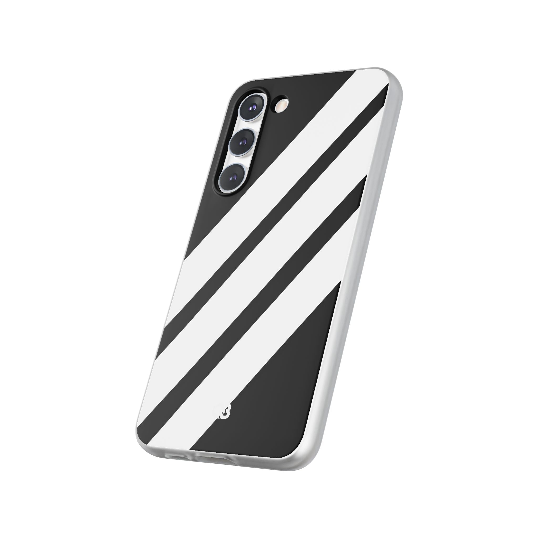 Obsidian White Bars · Soft Phone Case for Samsung