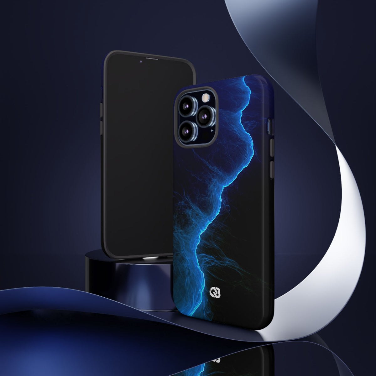 Electric Azure Drift · Tough Phone Case for iPhone · Blue