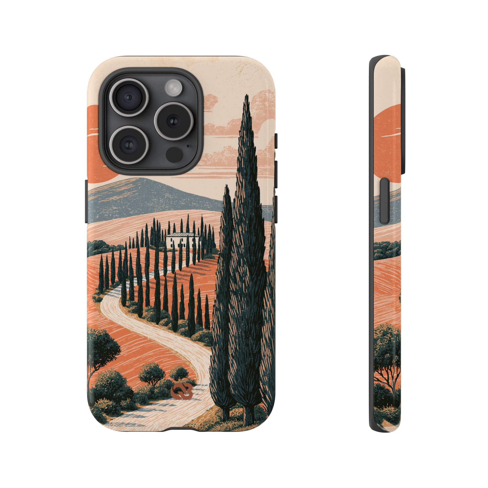 Orange Tough Phone Case for iPhone - Terracotta Ridge Trail