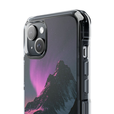 Arctic Aurora Summit · Clear Impact Magnetic Phone Case for iPhone · Black
