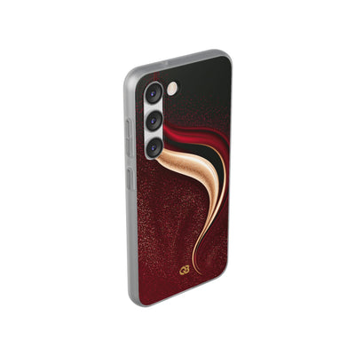 Gilded Crimson Flow · Lite Phone Case for Samsung · Red