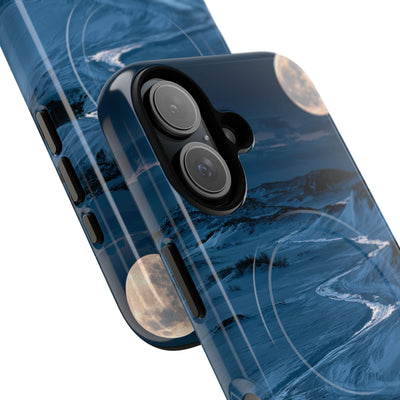 Arctic Moon Drift · Tough 2.0 Magnetic Phone Case for iPhone · Blue