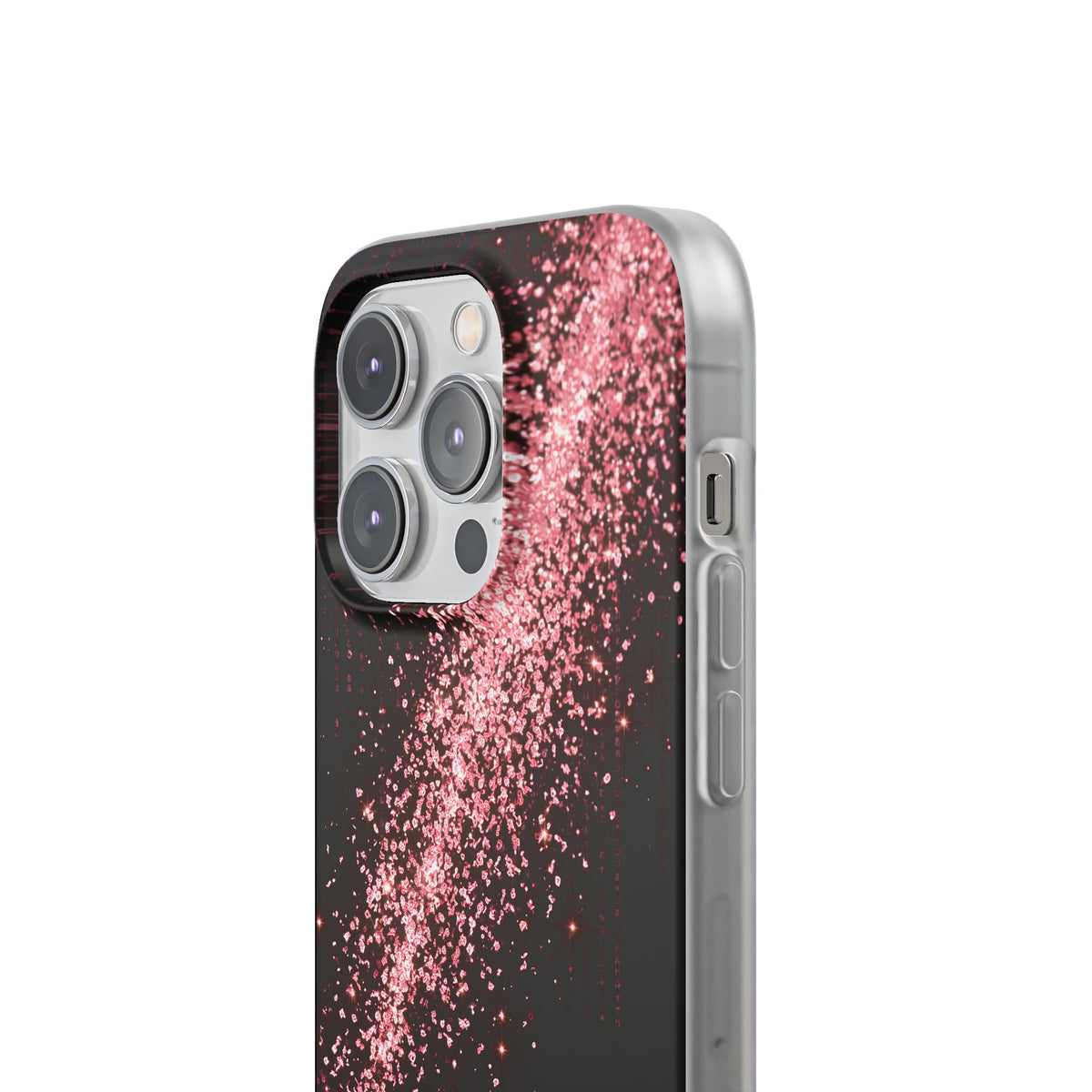 Rose Digital Cascade · Lite Phone Case for iPhone ·  Pink
