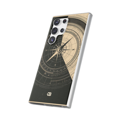 Beige Lite Phone Case for Samsung - Obsidian Nautical Blueprint