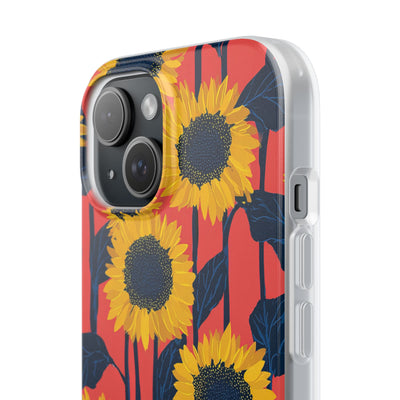 Solar Navy Bloom · Soft Handyhülle für iPhone